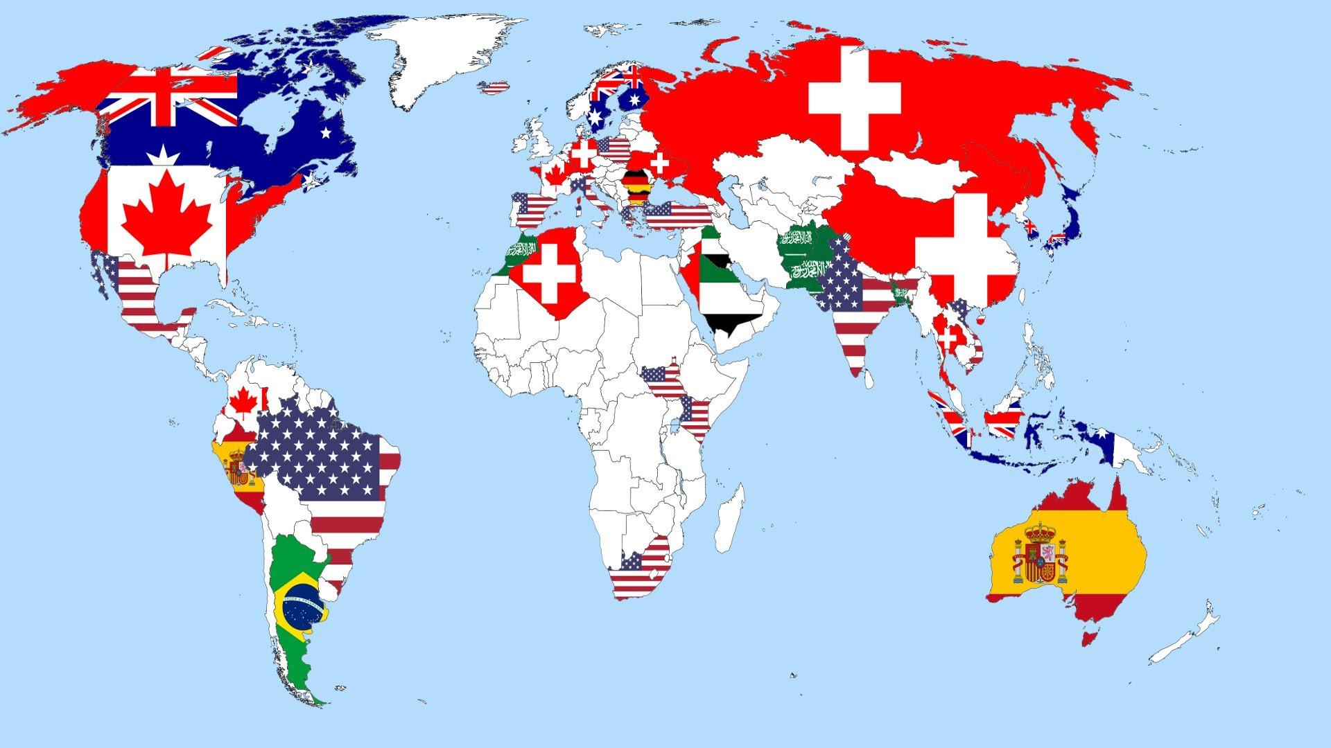Какой стране живете. Карта с флагами. Карта мира с флагами государств. Самые странные карты мира. Альтернативная Америка.